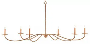 Product Image 2 for Saxon Rattan Chandelier from Currey & Company