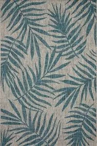 Product Image 2 for Isle Indoor / Outdoor Grey / Aqua Rug from Loloi