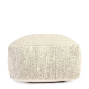 Product Image 1 for Halter Ivory Pouf from Classic Home Furnishings