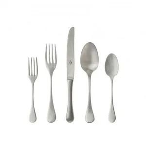 Product Image 1 for Antigo Brushed Stainless Steel Flatware, 5 Pieces from Costa Nova