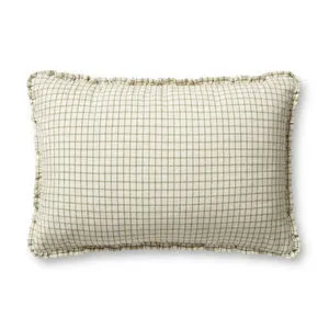 Product Image 1 for Dinah Ivory / Moss Pillow from Chris Loves Julia × Loloi