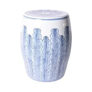 Product Image 2 for Blue & White Porcelain Banana Leaf Garden Stool from Legend of Asia