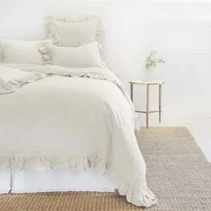 Product Image 1 for Charlie Flax Linen Queen Duvet Cover from Pom Pom at Home