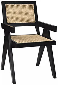 Product Image 5 for Jude Chair With Caning, Black from Noir