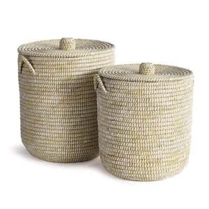 Product Image 1 for Rivergrass Hamper Baskets With Lids, Set Of 2 from Napa Home And Garden