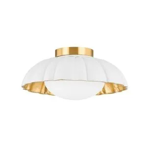 Product Image 1 for Penelope Aged Brass Flush Mount from Mitzi