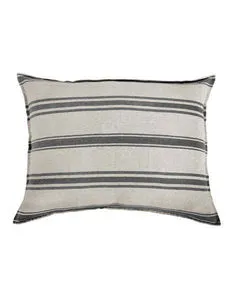 Product Image 1 for Jackson 28" x 36" Linen Accent Pillow with Insert - Flax / Midnight from Pom Pom at Home
