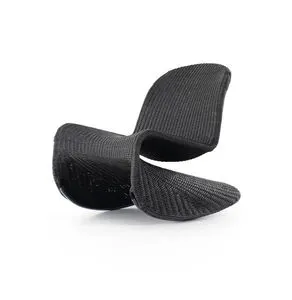 Product Image 1 for Portia Wicker Modern Outdoor Rocking Chair - Vintage Coal from Four Hands