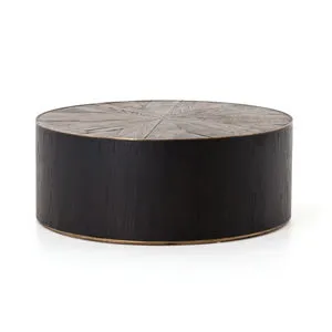 Product Image 5 for Perry Ebony Drum Coffee Table from Four Hands