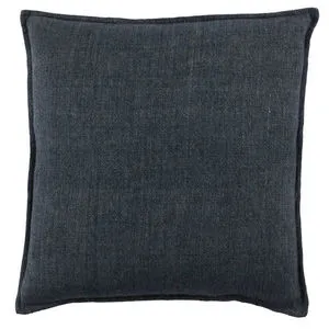 Product Image 3 for Blanche Solid Dark Blue Pillow from Jaipur