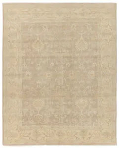 Product Image 1 for Verity Hand-Knotted Floral Cream / Blue Rug 9' x 12' from Jaipur