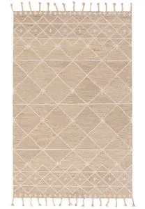Product Image 6 for Nikki Chu by Rhea Handmade Trellis Tan / Ivory Rug 8' x 10' from Jaipur