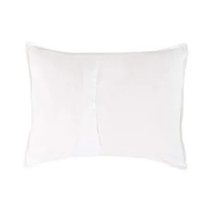Product Image 1 for Camille Linen Blend Fabric Sham in White from Classic Home Furnishings
