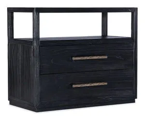 Product Image 1 for Linville Falls Shou Sugi Ban Pine Veneer Two Drawer Nightstand from Hooker Furniture