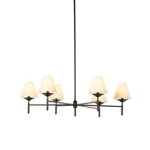 Product Image 9 for Dodie Jet Black Iron Chandelier from Four Hands