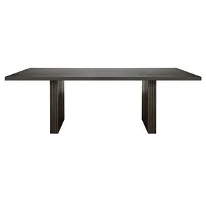Product Image 1 for Patterson Plank Style Slatted Base Dining Table In Dark Espresso Oak from Worlds Away
