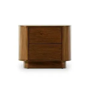 Close-up of rounded corner and smooth wood surface with visible grain