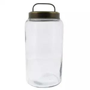 Product Image 3 for Glass Canister With Metal Lid from Homart