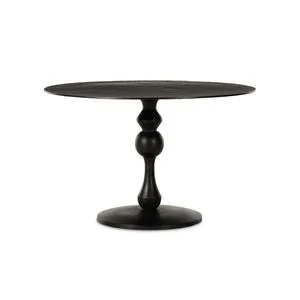 Product Image 1 for Daffin Round Black Antique Bistro Dining Table from Four Hands
