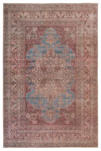 Product Image 4 for Vacherie Medallion Red/ Blue Rug from Jaipur