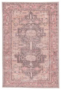 Product Image 5 for Cosima Medallion Pink / Dark Purple Area Rug from Jaipur