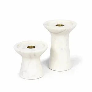 Product Image 5 for Klein Marble Decorative Candle Holder Set from Regina Andrew Design