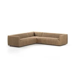 Product Image 1 for Augustine 105" 3-Piece Leather Sectional - Palermo Drift from Four Hands