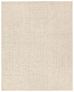 Product Image 1 for Herculean Handmade Striped Taupe / Cream Rug from Jaipur