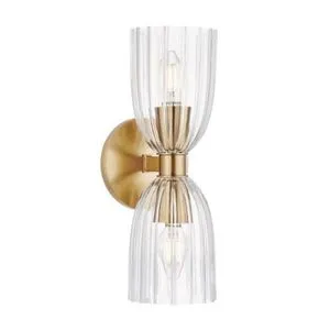 Product Image 1 for 2-Light Wall Sconce in Natural Brass from Savoy House