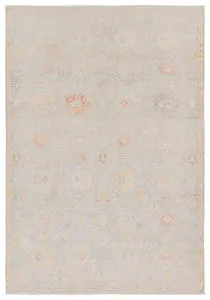 Product Image 1 for Doire Floral Light Blue/Cream Rug from Jaipur