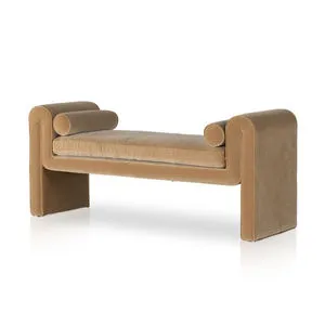 Product Image 1 for Mitchell Upholstered Accent Bench - Surrey Camel from Four Hands