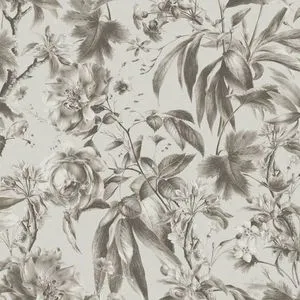 Product Image 1 for Arcane Garden Silver Wallpaper from Graham & Brown