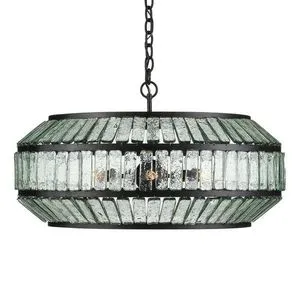 Product Image 1 for Centurion Recycled Glass Chandelier from Currey & Company