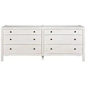 Product Image 1 for Hampton 6 Drawer White Wood Dresser from Noir