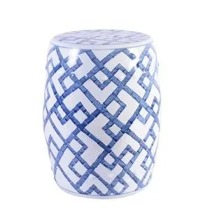 Product Image 2 for Blue & White Bamboo Joints Garden Stool from Legend of Asia