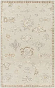 Product Image 1 for Revere Vintage-Inspired Hand-Knotted Cream / Tan Rug - 8'10" x 12' from Surya