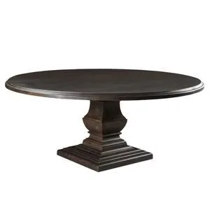 Product Image 4 for Toulon Vintage Brown Round Dining Table from World Interiors