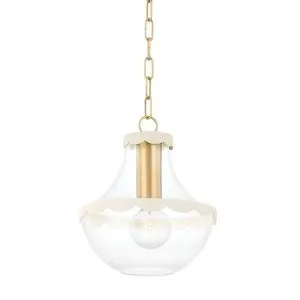 Product Image 1 for Alaina Small Gold Bell-Shaped Pendant Light from Mitzi