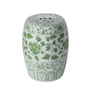 Product Image 1 for Mint Green Peony Porcelain Garden Stool from Legend of Asia
