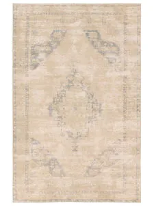 Product Image 1 for Sibit Medallion Tan / Slate Rug from Jaipur