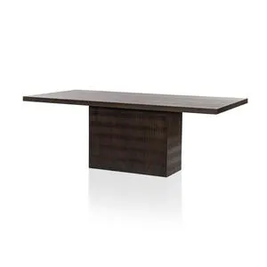 Product Image 1 for Kelby Solid Mango Dining Table - Carved Vintage Brown from Four Hands
