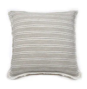 Product Image 1 for Newport 20" Accent Pillow with Insert - Natural / Midnight from Pom Pom at Home