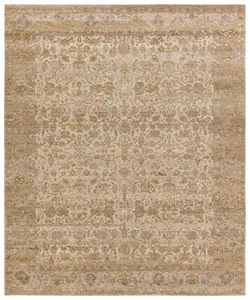 Product Image 1 for Zeniba Hand Knotted Oriental Tan/Gray Rug from Jaipur
