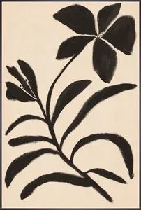 Product Image 1 for Midnight Flora IV 47"x71" Botanical Canvas Painting from Leftbank