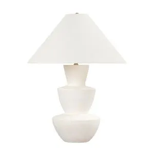 Product Image 1 for Kamas 1 Light White Stone Table Lamp from Troy Lighting