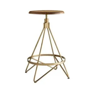 Product Image 1 for Wyndham Natural Brown Wood Swivel Counter Stool from Arteriors