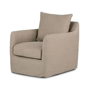 Product Image 1 for Banks Alcala Taupe Swivel Chair from Four Hands