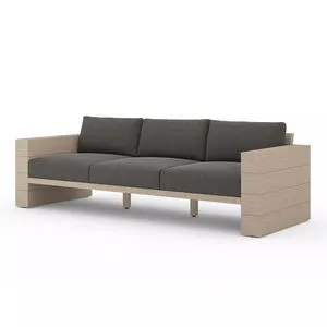 Product Image 2 for Leroy Wooden Outdoor Sofa, Washed Brown from Four Hands