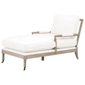 Product Image 10 for Rouleau White Chaise Lounge from Essentials for Living