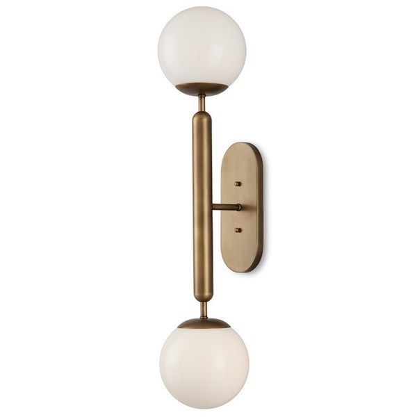 Barbican Double-Light Brass Wall Sconce | Scout & Nimble